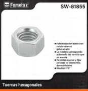 SW-81855 (Caja master 2000)(MOQ  100 pzs=1 bolsa) Tuercas hexagonales