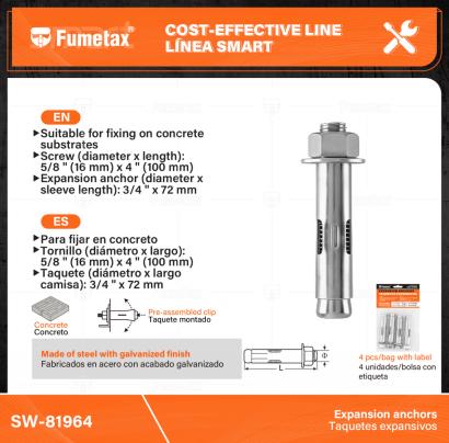 SW-81964-(Caja master 1 CTN=24 SKU)-(MOQ 1 SKU)-Fabricados en acero con acabado galvanizado
Taquete montado