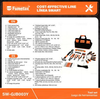 SW-GJB003Y-(Caja master 1 CTN=6 SKU)-(MOQ 1 SKU)-1  bolsa de lona para herramientas
1  Nivel： 9"
